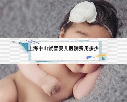 上海中山试管婴儿医院费用多少